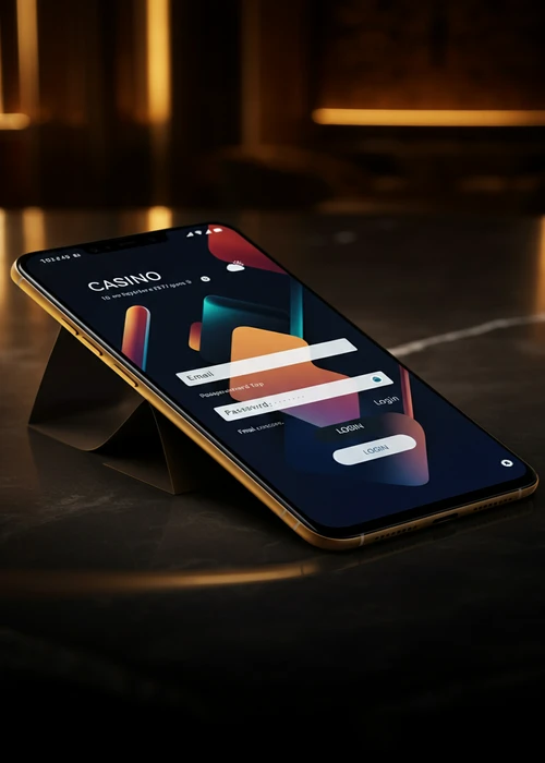 Interfaccia di login di Winnita Casino con campi email e password, simboleggiante l'accesso sicuro e rapido al conto personale.
